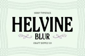 Helvine Blur Demo Font