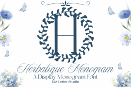 Herbalique Monogram Font