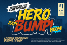 Hero Bump Font