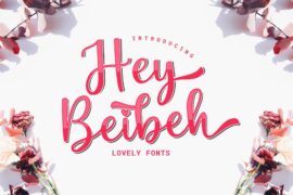 HeyBeibeh Demo Font