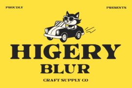Higery Blur Demo Font