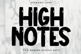 HIGH NOTES Font