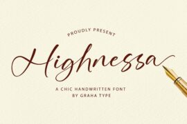Highnessa DEMO Font Family