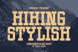 Hiking Stylish Font