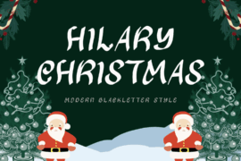 Hilary Christmas Demo Font