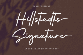 Hillstadts Signature Font