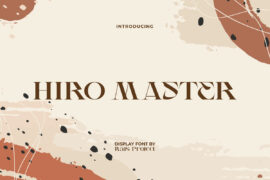 Hiro Master Demo Font