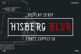 Hisberg Blur Demo Font