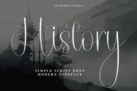 History Birthday Font