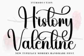 History Valentine Font
