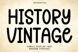 History Vintage Font