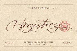 Hogestory DEMO Font