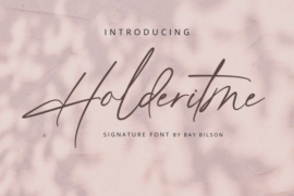 Holderitme Font