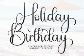 Holiday Birthday Font