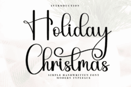 Holiday Christmas Font