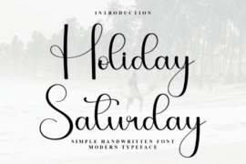 Holiday Saturday Font