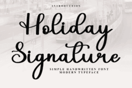 Holiday Signature Font