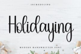 Holidaying Font