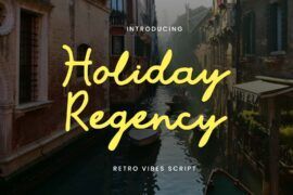 HolidayRegency Font