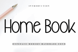 Home Book Font