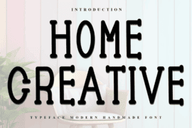 Home Creative Font