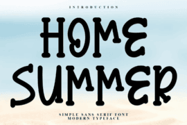 Home Summer Font