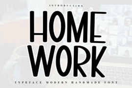 Home Work Font