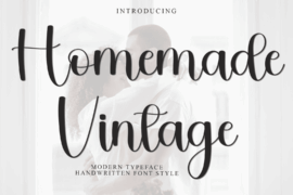 Homemade Vintage Font