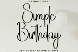 Homestay Birthday Font