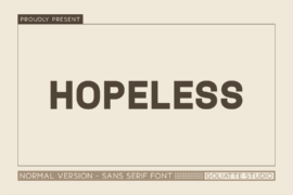 Hopeless Font