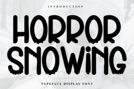 Horror Snowing Font