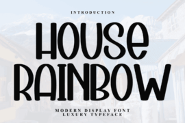 House Rainbow Font