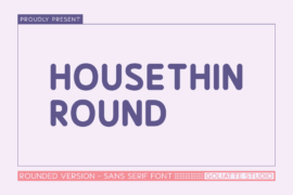 Housethin Round Font