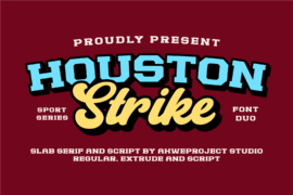 Houston Strike Slab Serif Demo Font
