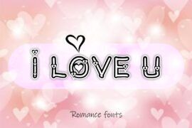 I Love U Font