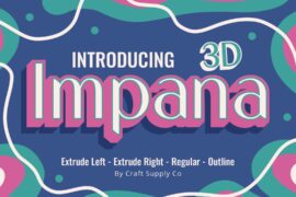 Impana 3D Demo Font