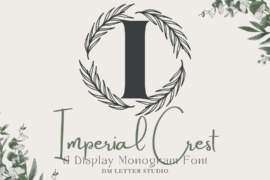 Imperial Crest Monogram Font