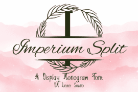 Imperium Split Monogram Font
