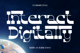Interact Digitally Demo Font
