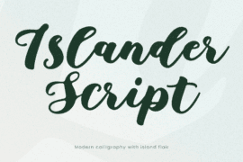 Islander Script Font