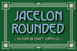 Jacelon Rounded Extrude Right Demo Font