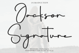Jackson Signature Font