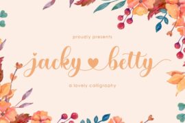 jacky betty Font Family