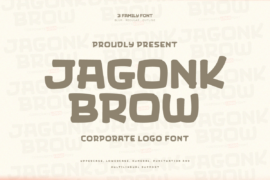 Jagonk Brow Trial Font