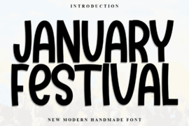 January Festival Font