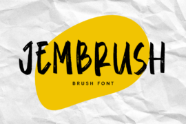Jembrush Font