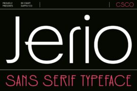 Jerio Demo Font