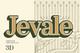 Jevale Extrude Right Demo Font