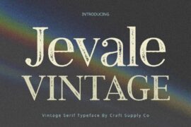Jevale Vintage Demo Font
