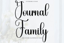 Journal Family Font